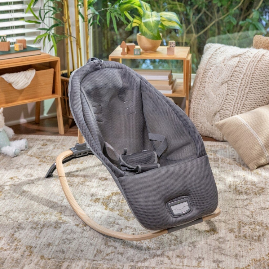 Ingenuity - Дитяче вібруюче лежачко з мелодією EVERY SEASON WESLEY 3xC сірий