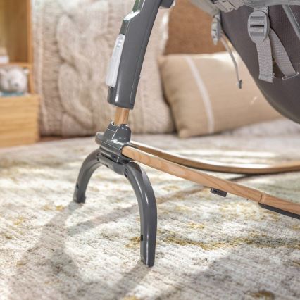 Ingenuity - Дитяче вібруюче лежачко з мелодією EVERY SEASON WESLEY 3xC сірий