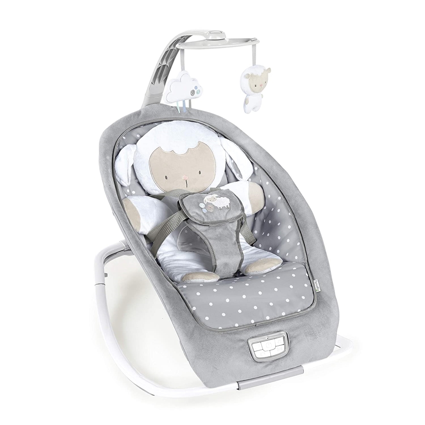 Ingenuity - Дитяче вібруюче крісло-гойдалка з музикою CUDDLE LAMB 3xLR14