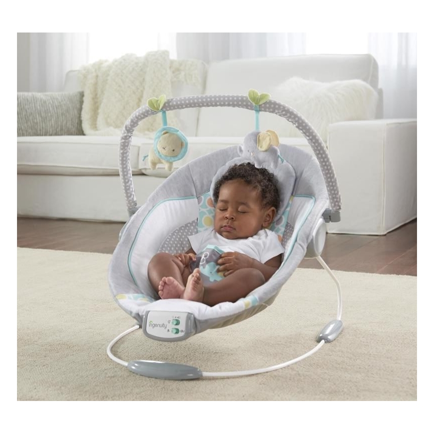 Ingenuity - Дитяче вібруюче крісло-шезлонг із музикою MORRISON 3xC
