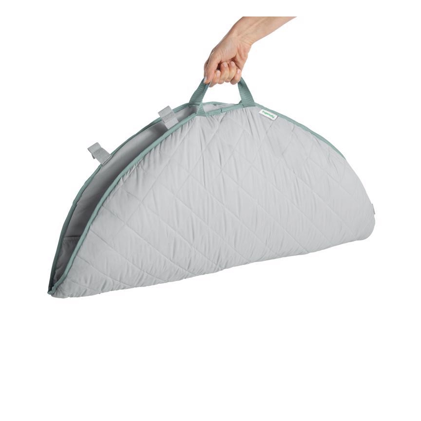 Ingenuity - Дитячий ігровий килимок LOAMY м'ятний/сірий