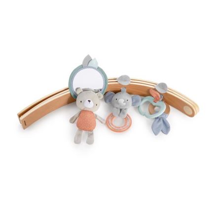 Ingenuity - Дитячий ігровий килимок LOAMY м'ятний/сірий