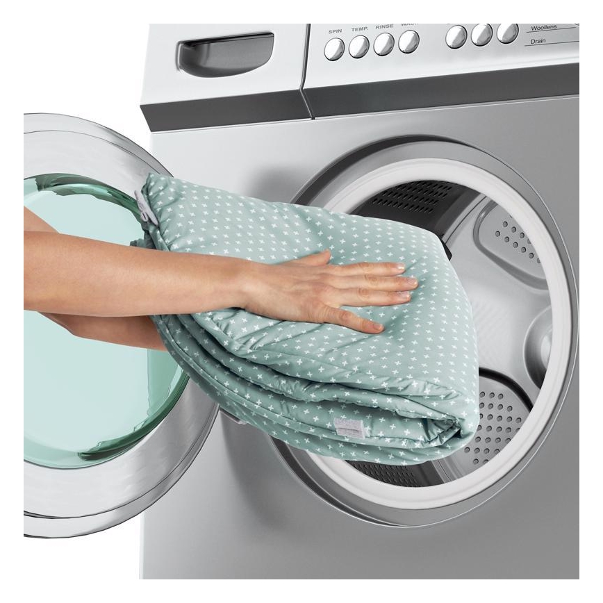 Ingenuity - Дитячий ігровий килимок LOAMY м'ятний/сірий