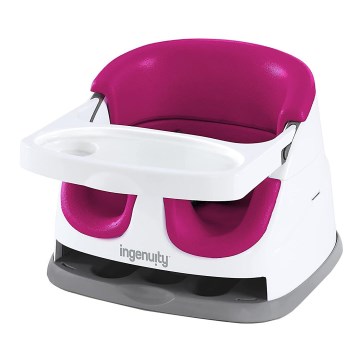 Ingenuity - Стульчик-бустер для кормления 2в1 BABY BASE розовый