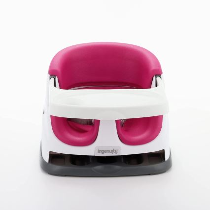 Ingenuity - Стульчик-бустер для кормления 2в1 BABY BASE розовый