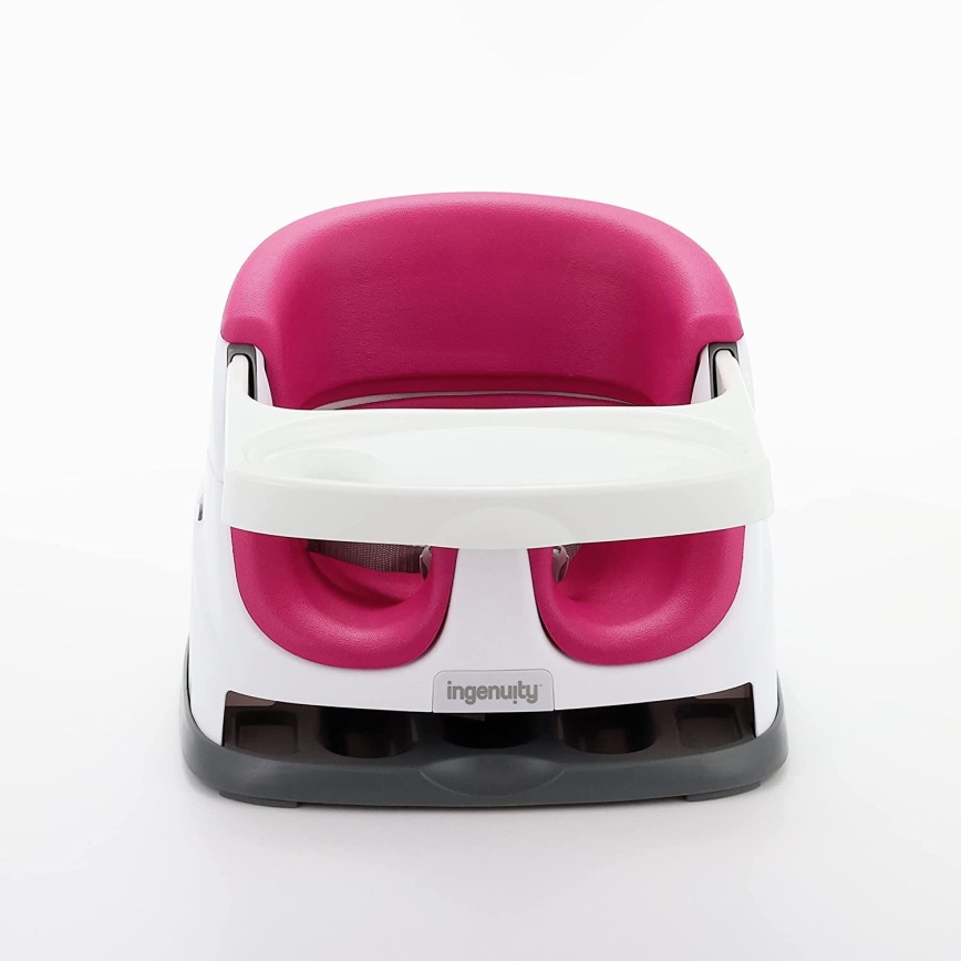 Ingenuity - Стульчик-бустер для кормления 2в1 BABY BASE розовый