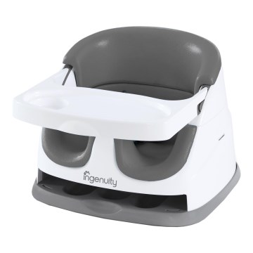 Ingenuity - Стульчик-бустер для кормления 2в1 BABY BASE серый