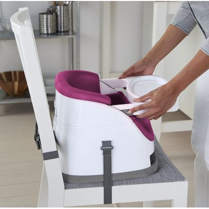 Ingenuity - Стульчик-бустер для кормления 2в1 BABY BASE розовый