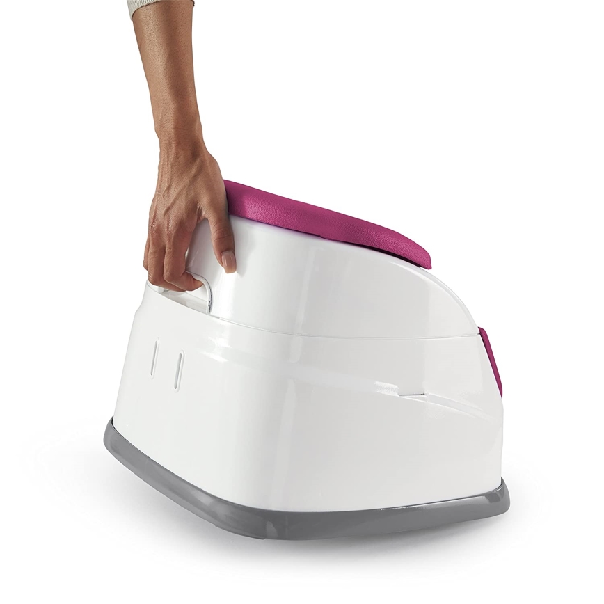 Ingenuity - Стульчик-бустер для кормления 2в1 BABY BASE розовый