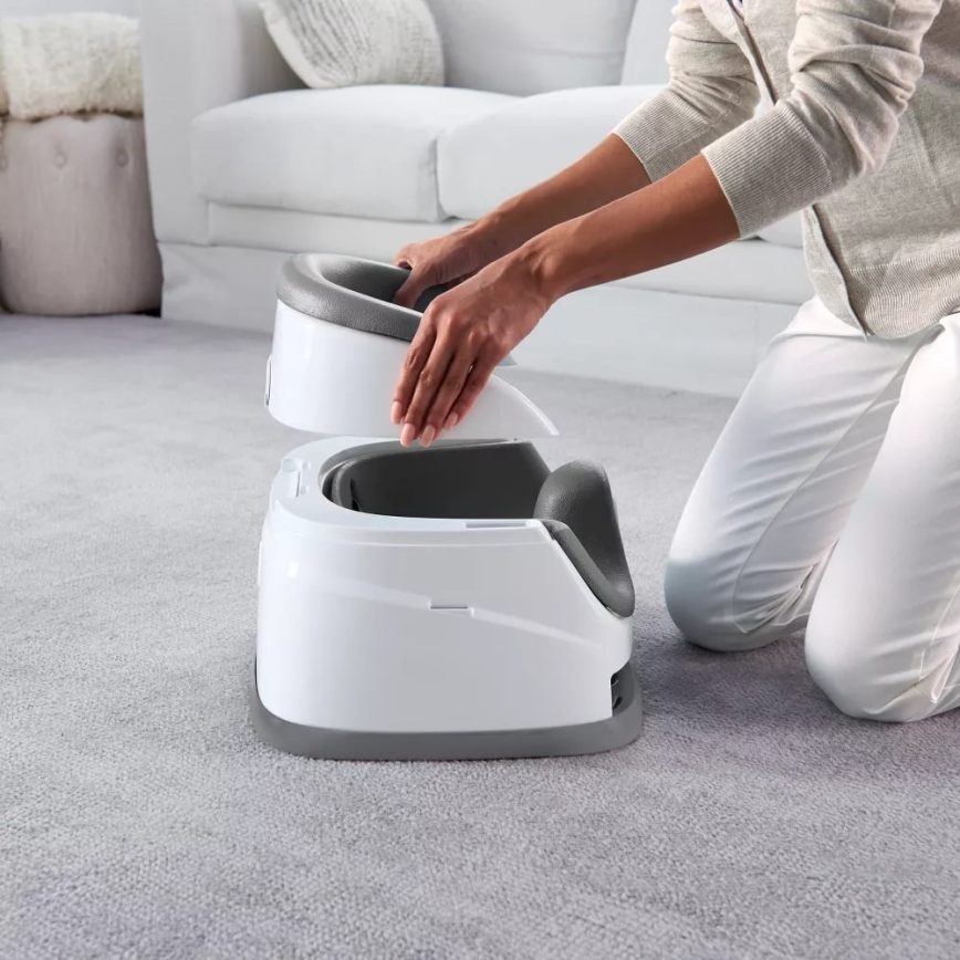Ingenuity - Стульчик-бустер для кормления 2в1 BABY BASE серый