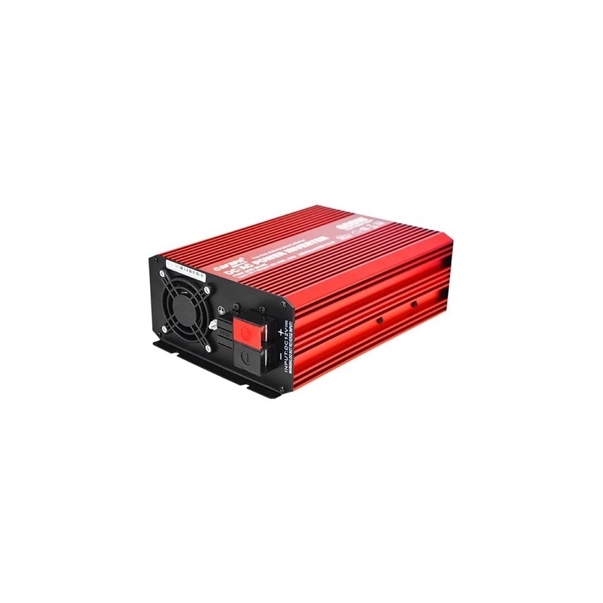 Інвертор напруги CARSPA 600W/12/230V + дротовий пульт дистанційного керування