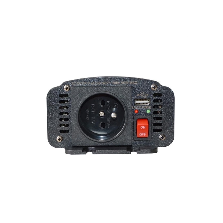 Інвертор (перетворювач напруги) мод. синус 300W/12/230V + USB