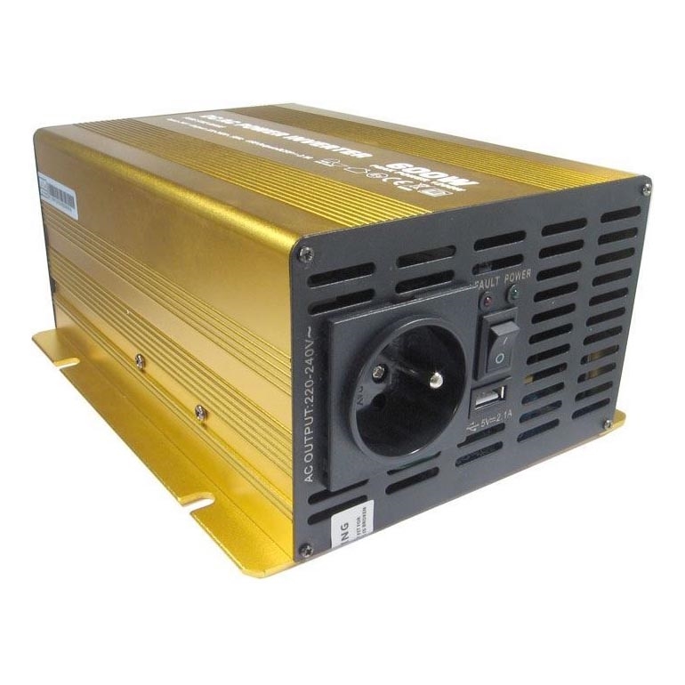 Інвертор (перетворювач напруги) чист. синус 600W/24V/230V