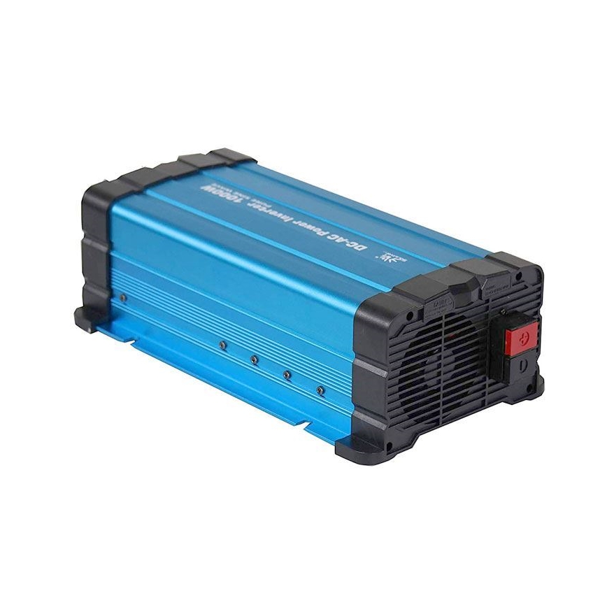 Инвертор (преобразователь напряжения) чист. синус 1000W/12/230V + проводное д.у.