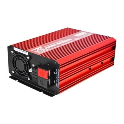 Инвертор (преобразователь напряжения) CARSPA 600W/12/230V + проводное дистанционное управление