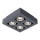 ITALUX IT8002S4-BK/AL - Потолочный светильник CASEMIRO 4xGU10/50W/230V