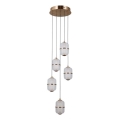 ITALUX - LED люстра на тросі ALANI 5xLED/5,6W/230V 3000K золота