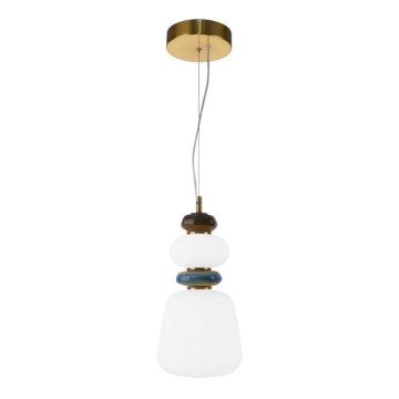 ITALUX - LED люстра на тросі EVANS LED/12W/230V 3000K золота/біла