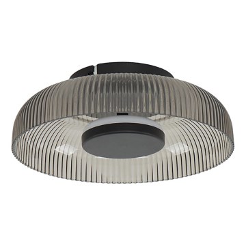 ITALUX - LED стельовий світильник PASSO LED/8 Вт/230 В 3000 К діам. 25 см димчасто-чорний