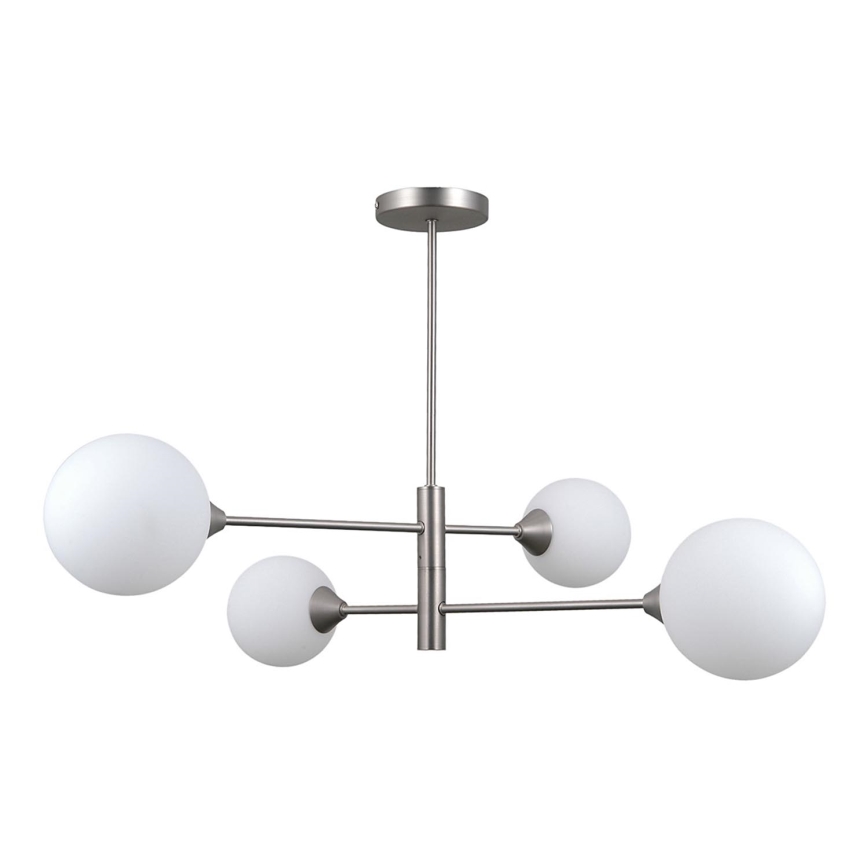 ITALUX - Люстра на стрижні EVORA 4xG9/5W/230V нікель