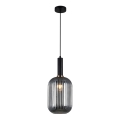 ITALUX - Люстра на тросе ANTIOLA 1xE27/40W/230V диам. 20 см черная