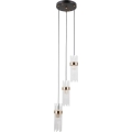 ITALUX - Люстра на тросе TARASO 3xE14/40W/230V чёрный/золотой