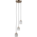 ITALUX - Люстра на тросі TORNO 3xE14/40W/230V золота