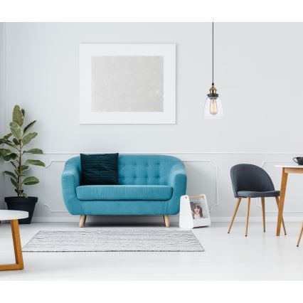 ITALUX - Підвісна люстра FRANCIS 1xE27/40W/230V чорний/золотий