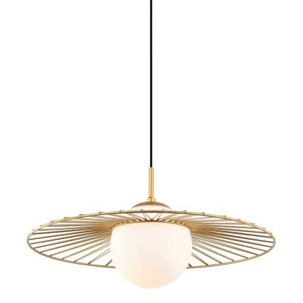 ITALUX - Подвесна люстра SALLY 1xE27/40W/230V золотистый