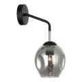ITALUX - Настінний світильник BORGO 1xE27/40W/230V чорний