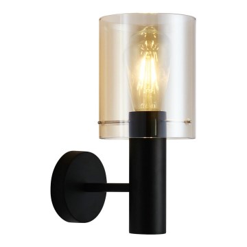 ITALUX - Настінний світильник SARDO 1xE27/40W/230V чорний/золотий