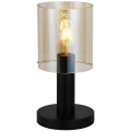 ITALUX - Настільна лампа SARDO 1xE27/40W/230V чорний/золотий