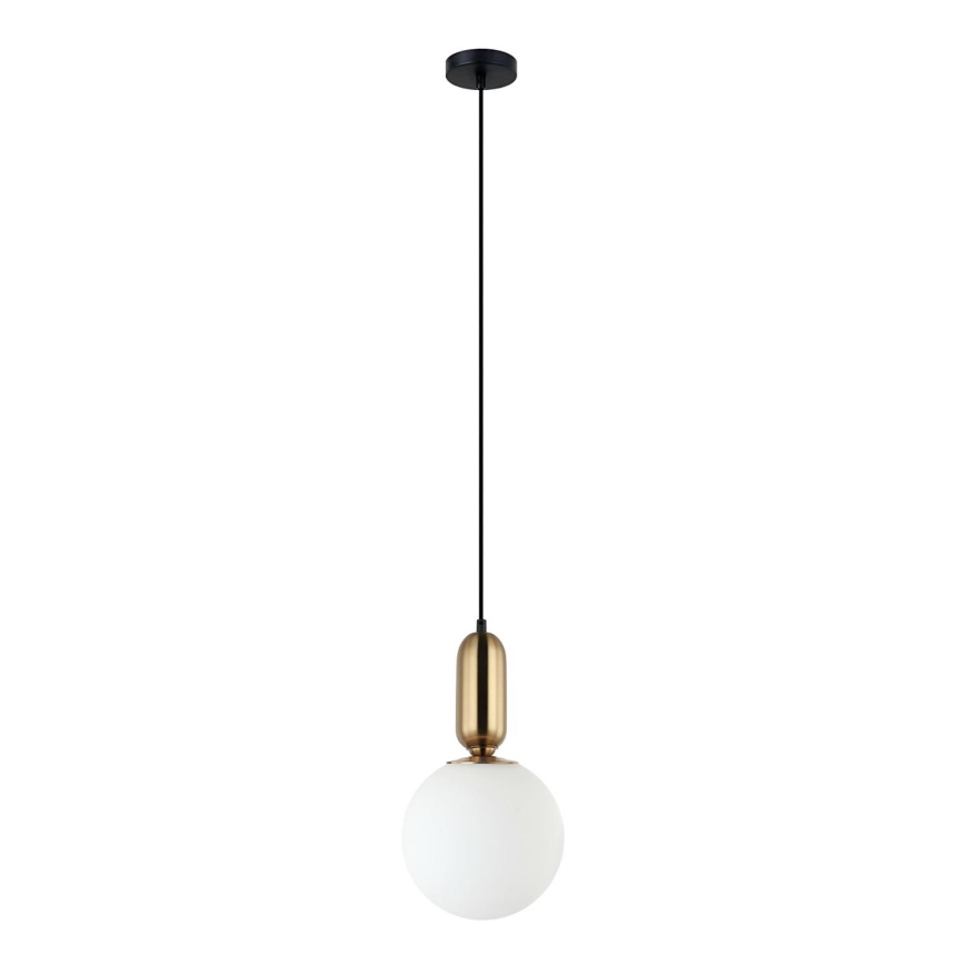 ITALUX - Підвісна люстра ALDEVA 1xE27/40W/230V діаметр 20 см чорний/бронза