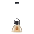 ITALUX - Підвісна люстра DARLENA 1xE27/40W/230V чорний/коричневий