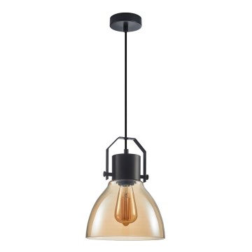 ITALUX - Підвісна люстра DARLENA 1xE27/40W/230V чорний/коричневий