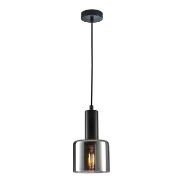 ITALUX - Підвісна люстра SANTIA 1xE27/40W/230V чорний