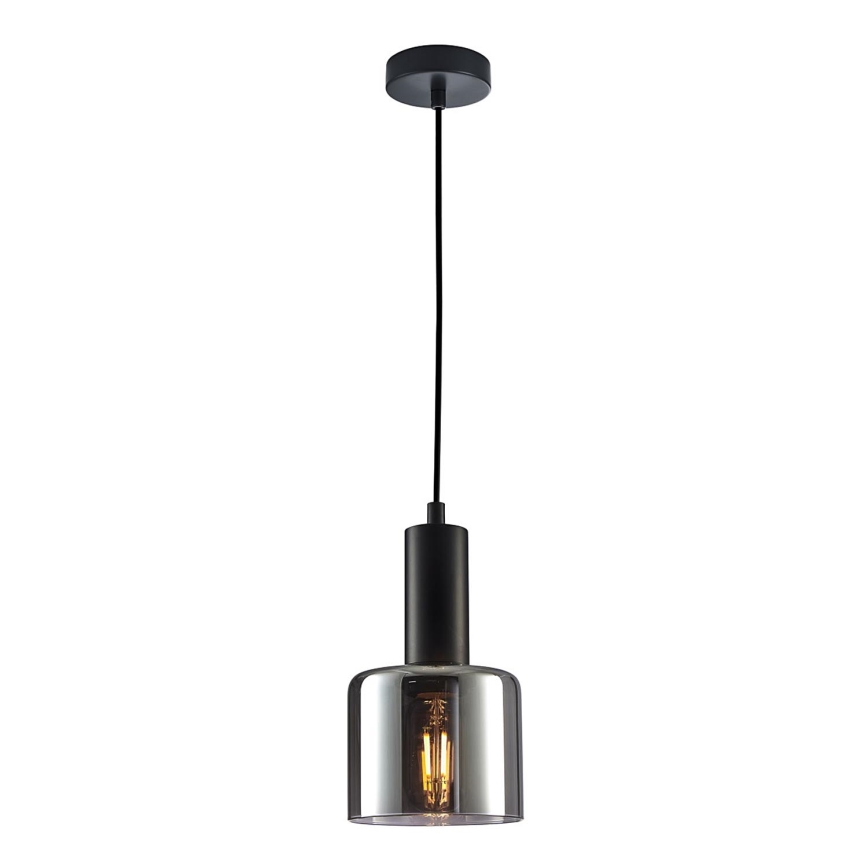 ITALUX - Підвісна люстра SANTIA 1xE27/40W/230V чорний