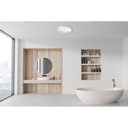 ITALUX - Диммируемый потолочный светильник RANTE LED/58W/230V 3000-6500K диаметр 50 см белый + пульт дистанционного управления