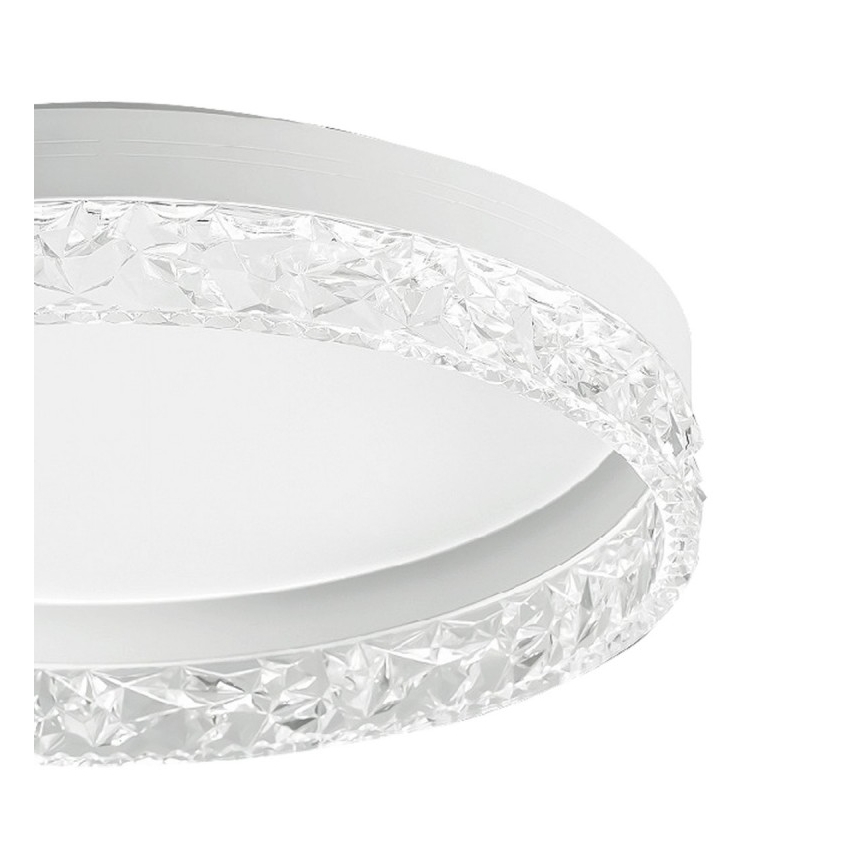 ITALUX - Диммируемый потолочный светильник RANTE LED/58W/230V 3000-6500K диаметр 50 см белый + пульт дистанционного управления