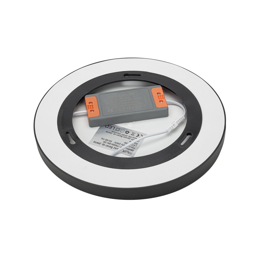 ITALUX - Стельовий LED світильник RIBERIO LED/30W/230V 4000K чорний