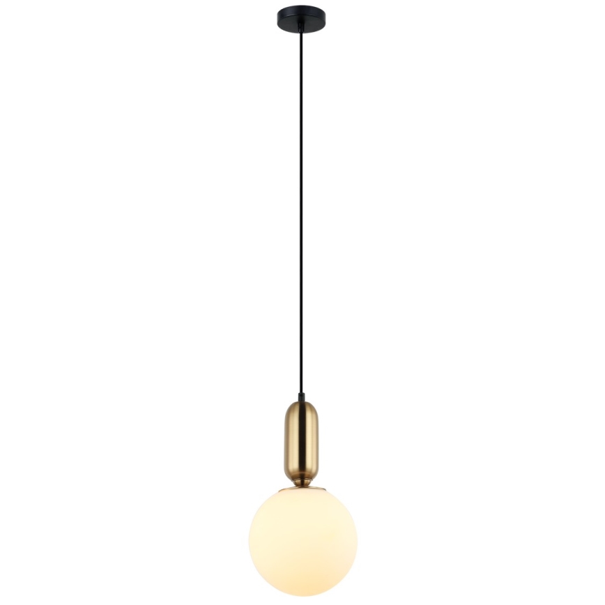 ITALUX - Підвісна люстра ALDEVA 1xE27/40W/230V діаметр 20 см чорний/бронза