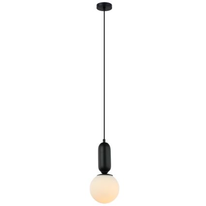 ITALUX - Подвесная люстра ALDEVA 1xE27/40W/230V диаметр 15 см черный