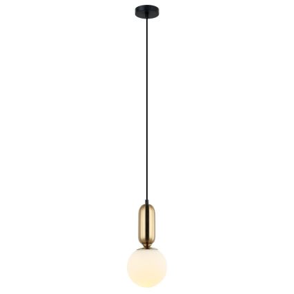 ITALUX - Подвесная люстра ALDEVA 1xE27/40W/230V диаметр 15 см бронзовый