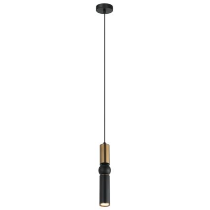 ITALUX - Підвісна люстра ISIDORA 1xGU10/25W/230V чорний/бронза