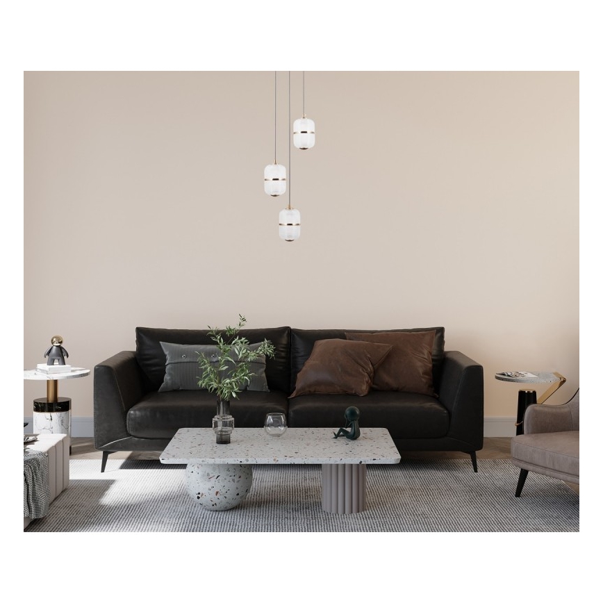 ITALUX - светодиодная люстра на тросе ALANI 3xLED/5W/230V 3000K золотая