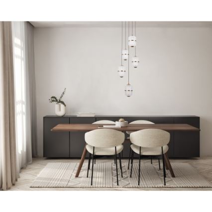 ITALUX - LED люстра на тросі ALANI 5xLED/5,6W/230V 3000K золота