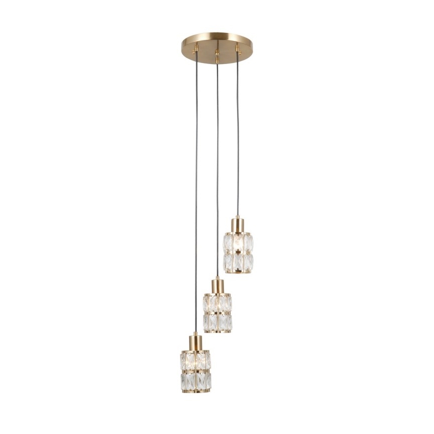 ITALUX - Люстра на тросе ALMA 3xE27/40W/230V золотая