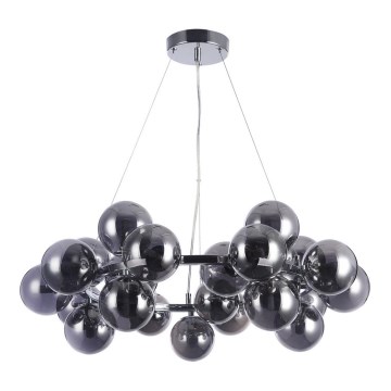 ITALUX PND-5252-25-CH+SMK - Люстра на тросе CABELLA 25xG9/28W/230V