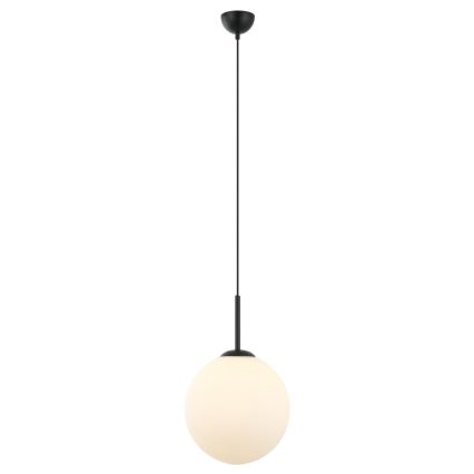 ITALUX - Люстра на тросі DEORE 1xE27/40W/230V діам. 30 см чорна