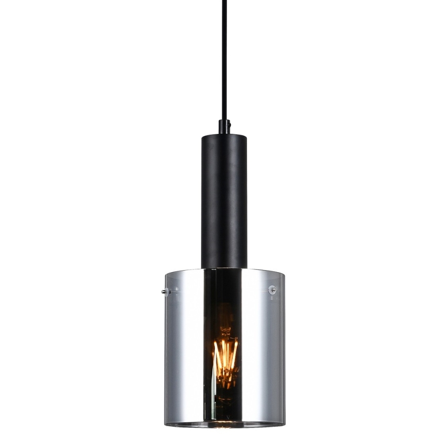 ITALUX - Підвісна люстра SARDO 1xE27/40W/230V чорний